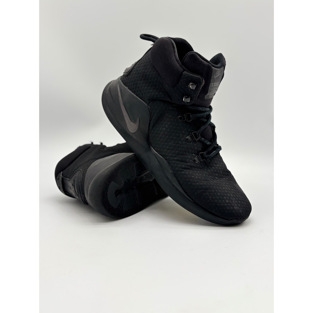 Nike Kwazi Mid Triple Black Basketball Lifestyle Shoes AA0548-001 Mens 11